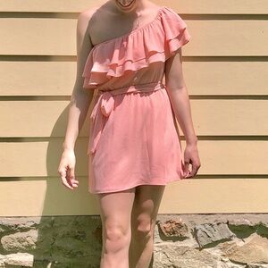 Show Me Your Mumu Rosie peach mini dress size S